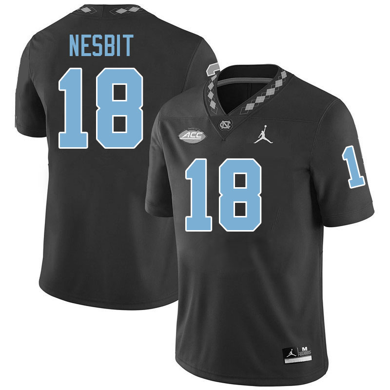 #18 Bryson Nesbit North Carolina Tar Heels Jerseys,Apparels,Uniforms Stitched-Black